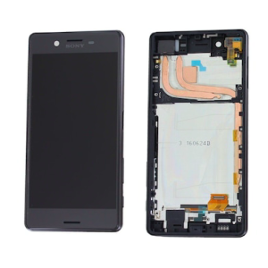 Sony Xperia (F5121) X Ekran+Dokunmatik Çıtalı (Kasalı)-Siyah